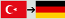 Flaggen Deutschland und Türkei